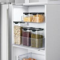 Boîtes de conservation hermétiques empilables en plastique transparent sans BPA pour cuisine, ensemble de boîtes de rangement pour aliments avec couvercle