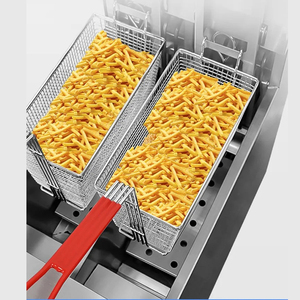 Freidora Industrial Eléctrica Comercial con Filtro de Aceite, Capacidad de 24L <span class=keywords><strong>para</strong></span> Papas Fritas, Pollo y Donas - Product Image 2