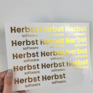 สติกเกอร์แบบฟอยล์สีทองและสีเงินพิมพ์ลายสติกเกอร์ติดโลโก้แบบติดเองสติกเกอร์แบบลอกติดพื้นหลังแบบโปร่งใส - Product Image 2