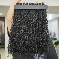 Extensions de cheveux humains vierges vietnamiens non traités, double trame, bouclés style Pixie, 100 % cheveux naturels, fournisseur de cheveux bruts