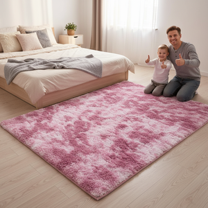 <span class=keywords><strong>Alfombra</strong></span> Peluda Sólida - <span class=keywords><strong>Alfombra</strong></span> Moderna Lavable Antideslizante para Sala de Estar y Dormitorio (Rosa <span class=keywords><strong>120x160</strong></span> cm) - Product Image 3