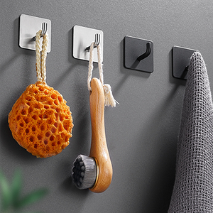 Ganci <span class=keywords><strong>appendiabiti</strong></span> autoadesivi per porta per montaggio a parete per impieghi gravosi ganci <span class=keywords><strong>appendiabiti</strong></span> per accappatoio appesi per il bagno della cucina - Product Image 2
