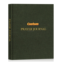 Journal en lin personnalisé à prix d'usine avec stylo Bible Christian Client Planner Journaux de livre de prières en tailles A5 A6 A7