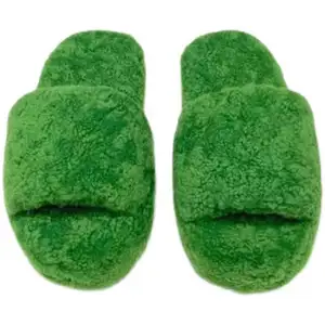 nike sandalias plataforma Suppliers-2022 de las mujeres verde terry fleece paño de la toalla zapatillas de plataforma de 2021 mujer esponja de calle al aire libre sandalias plus tamaño 11
