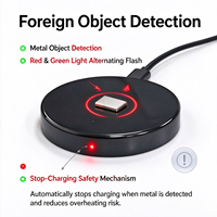 Chargeur sans fil rapide magnétique de bureau W-6988 avec boîtier brillant en ABS+PC, CE/FCC/UKCA/RoHS. Pour Qi V12  Alibabaonlineshopping