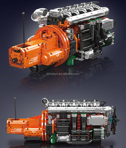 MOULD <span class=keywords><strong>KING</strong></span> 10200 Supercar Power BUG High-Tech avec Moteur W16, Blocs de Construction de Voiture de Course, Briques de Transmission, <span class=keywords><strong>Jouet</strong></span> Cadeau de Noël pour Enfant - Product Image 2