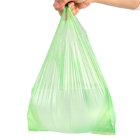 Sac fourre-tout en plastique recyclable HDPE découpé sur mesure, imprimé sérigraphié, avec poignée patch pour aliments pour bébés, pain, gâteaux - Marque YS