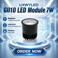 Module LED GU10 7W à Moule Privé, Vente Directe Usine, Downlight GU10 D50, Des Milliers en Stock, Aluminium Forgé à Froid 1070