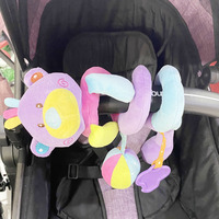 Jouet en peluche en spirale en forme d'ours en matériau doux personnalisé par le fabricant pour poussette de bébé pour la fête des enfants Jouet en peluche animal