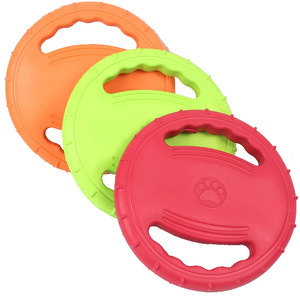 Jouet pour chien en forme de volant EVA, 20 cm, frisbee durable pour l'entraînement et l'agilité des animaux, orange, vert, rouge - Product Image 5