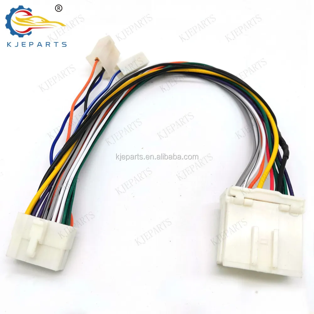 Automobile 14pin 18Pin Connector Audio Complete Wiring Harness For Mitsubishis Power Cable