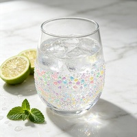 Verre à vin sans pied en strass irisé, verre en forme d'œuf décoré de diamants colorés, verre à boire de luxe, cadeau pour femmes