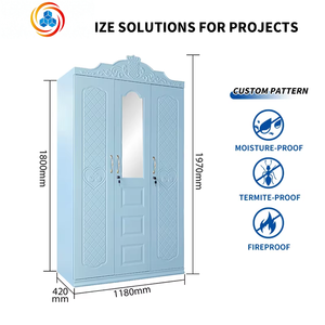 Armario Metálico Azul de Acero Grabado al por Mayor, Mueble de Dormitorio - Product Image 2