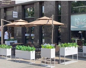 Jardinera Rectangular <span class=keywords><strong>de</strong></span> Hierro Forjado para Exteriores, Maceta <span class=keywords><strong>de</strong></span> Acero Inoxidable, Jardinera para Vallas, Oficinas, Plazas y Municipios - Product Image 1