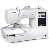 Machine à broder informatisée Janome Memory Craft 1000 avec écran tactile, machine à coudre domestique avec coupe-fil automatique