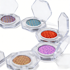 Cosmetic Grade Premium Chameleon Duochrome Pressed <strong>Eyeshadow</strong> Pan - Peach &amp; <strong>Blue</strong> Single <strong>Glitter</strong> <strong>Eyeshadow</strong> with Multi-Chrome Shift - Product Image 5
