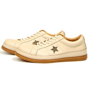 Zapatillas de cuero Golden Goose 310-3 con ribete de cuero, ligeramente desgastadas, color blanco envejecido, zapatillas de moda para <span class=keywords><strong>hombre</strong></span>, calzado informal y moderno para <span class=keywords><strong>hombre</strong></span>. - Product Image 4