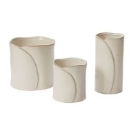 Pot de fleurs en céramique crème irrégulier fait main, style Wabi Sabi, texturé et courbé, pour plantes succulentes, décoration intérieure de bureau et de maison
