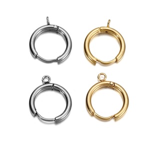 Sound Of Waves Stainless Steel Earring Clasps Spring Hooks 10mm Jewelry Findings For DIY Earrings Making Accessories - Product Image 2