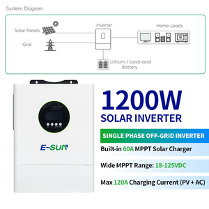 Convertisseur solaire E-Sun 3600W à double sortie 220V/230V AC, onde sinusoïdale pure, pour usage domestique - Product Image 5