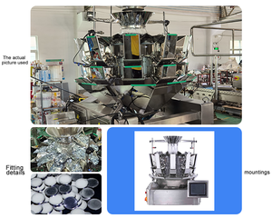 10 Head Weigher Automatic Vertical Granule Packing Machine for Peanut <strong>Cashew</strong> Pistachio Roasted Snack Pouch Sealing Equipment - Product Image 2