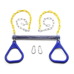 ห่วงแกว่งสำหรับเด็ก อุปกรณ์ออกกำลังกาย 45x73 ซม. เหล็ก พลาสติก อุปกรณ์สนามเด็กเล่นกลางแจ้ง สำหรับเด็กอายุ 5 ถึง 7 ปี - Product Image 1