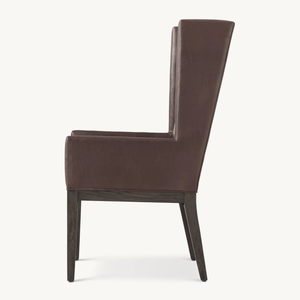 Fauteuil à oreilles contemporain Sassanid OEM des années 1950 Ensemble de salle à manger de luxe américain Fauteuil de salle à manger en cuir Stewart - Product Image 3