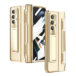 Nouvelle version magnétique pliant couverture de luxe béquille <span class=keywords><strong>pour</strong></span> <span class=keywords><strong>Samsung</strong></span> Galaxy <span class=keywords><strong>Z</strong></span> <span class=keywords><strong>Fold</strong></span> 3 <span class=keywords><strong>4</strong></span> 5 6 étui <span class=keywords><strong>coque</strong></span> de placage transparente <span class=keywords><strong>pour</strong></span> hommes - Product Image 1