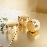 Vente en gros d'usine : Pots en plastique vides pour gel 5g 15g, mini pots à gel avec couvercle doré, personnalisation OEM/ODM, emballage cosmétique pour gel à ongles