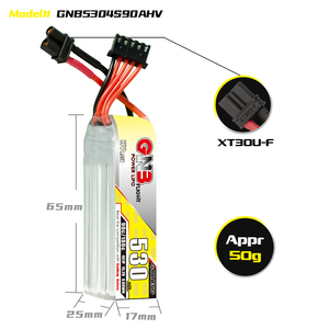 4S 15.2V HV 530mah 90C 180C แบตเตอรี่ลิโป้ GAONENG PowerWhoop ขั้วต่อ MCPX EMAX Tinyhawk Brushless Kingkong Tiny7 Beta75S - Product Image 4