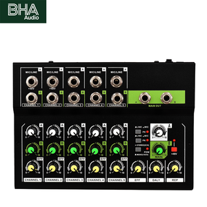 Mezclador de Micrófono Mini BHA MIX521CX <span class=keywords><strong>para</strong></span> Grabación en <span class=keywords><strong>PC</strong></span>, 10 Canales, Entrada de 6.35mm con 48V <span class=keywords><strong>para</strong></span> Actuaciones, Precio al por Mayor, OEM, CE, FCC - Product Image 1