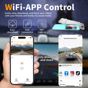 Pour <span class=keywords><strong>Xiaomi</strong></span> Electronics 4.5 pouces Android écran double lentille voiture fenêtre moniteur de sécurité avant et arrière <span class=keywords><strong>Dashcam</strong></span> noir 1 an vidéo - Product Image 5