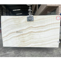 BYOY008 Table d'îlot de cuisine moderne rétro-éclairé comptoir en marbre onyx blanc poli intérieur 1 an pour Hall Villa salon