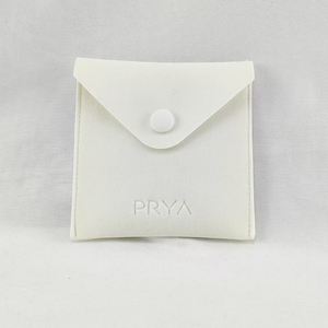 Bolsa de Joyería Personalizada con Logotipo, Bolsa de Joyería de Microfibra de Gamuza, Bolsa de Embalaje para Joyería, Bolsa de Regalo para Joyería - Product Image 3