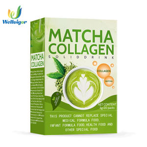 Colágeno <span class=keywords><strong>en</strong></span> <span class=keywords><strong>Polvo</strong></span> con Té Verde Matcha, Suplemento <span class=keywords><strong>para</strong></span> Adelgazar, Aclaramiento <span class=keywords><strong>de</strong></span> la Piel, Control <span class=keywords><strong>de</strong></span> Energía, 3 g x 20 Paquetes, Envío Gratuito - Product Image 1