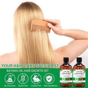 Batana Set sampo dan kondisioner, produk rambut tebal untuk wanita dan pria dengan minyak Batana organik mentah untuk pertumbuhan rambut - Product Image 4