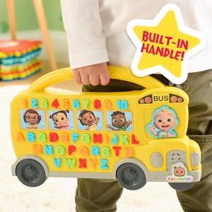 Juguete de autobús de aprendizaje de más de 85 <span class=keywords><strong>frases</strong></span> de aprendizaje, conteo, alfabeto, música, sonidos, amarillo, juguetes para niños a partir de 18 meses - Product Image 3