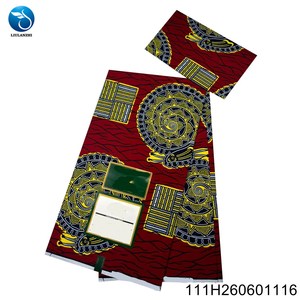 Tissu 100% Coton <span class=keywords><strong>Pagne</strong></span> Ankara Capulana Batik Imprimé Wax pour Vêtements Africains, Textile <span class=keywords><strong>de</strong></span> Maison et Robes 111H260601122 - Product Image 2