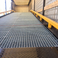 Certificat CE KONTY DCYQ – Rampe de chargement mobile à mât vertical hydraulique 10 tonnes avec grille galvanisée pour table de chargement de camion