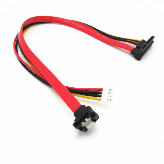 SATA 7Pin 4Pin XH2.54 Cable Hard Disk Data Transfer Line Plug for Optical Drive 90 Degree Angle Elbow IDE Wire Computer Cable