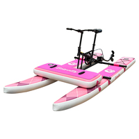 Zebec 2022 nouveauté gonflable flottant eau vélo gonflable cycle eau bateau pédales bateaux à vendre