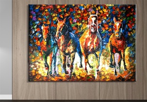 Toiles abstraites peintes à la main, <span class=keywords><strong>peinture</strong></span> à l'huile peinte à la main, vente en gros, toile d'huile peinte à la main, 100% - Product Image 4