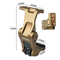 Tactical Metal FAST FTC OMNI Mount UN Flip Folding Mount for G33 G43 Quick Release Optics Base