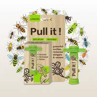 Extracteur de venin portable et écologique pour piqûres d'insectes, étanche, en plastique, à pression négative sous vide