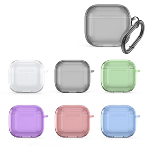 Étui de protection en TPU souple transparent de haute qualité pour <span class=keywords><strong>Airpods</strong></span> <span class=keywords><strong>pro</strong></span> 2 pour <span class=keywords><strong>Airpods</strong></span> 4 3 écouteurs avec boucle à crochet étuis antichoc - Product Image 2