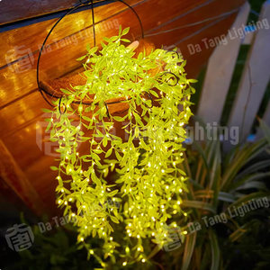 Remote Controlled Willow Style Ip65 Led Curtain Light Cascading Effect For Halloween Christmas Landscape Decoration Customizable - Product Image 6