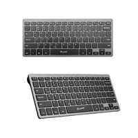 Nouveau clavier sans fil USB BT-001AU 60 % compact, touches ciseaux noires pour smartphone, PC de bureau, OEM, anglais, espagnol
