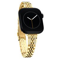Correa Delgada y Elegante para Mujer para Apple Watch 11-1 SE 3-1, para Apple Watch 38 40 41 42 44 45 46, Correa de Acero Inoxidable para Reloj, OEM ODM