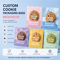 Bolsas de Galletas Transparentes Pequeñas con Sellado Térmico, Impresión Personalizada, Laminadas, Reutilizables, de Grado Alimenticio, Empaque Individual para Galletas