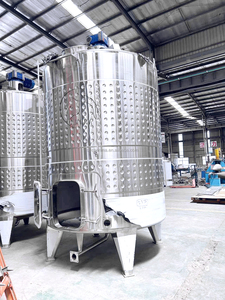 Réservoir mélangeur mobile pour boissons, vin, liquides, en acier inoxydable, avec agitateur - Product Image 2